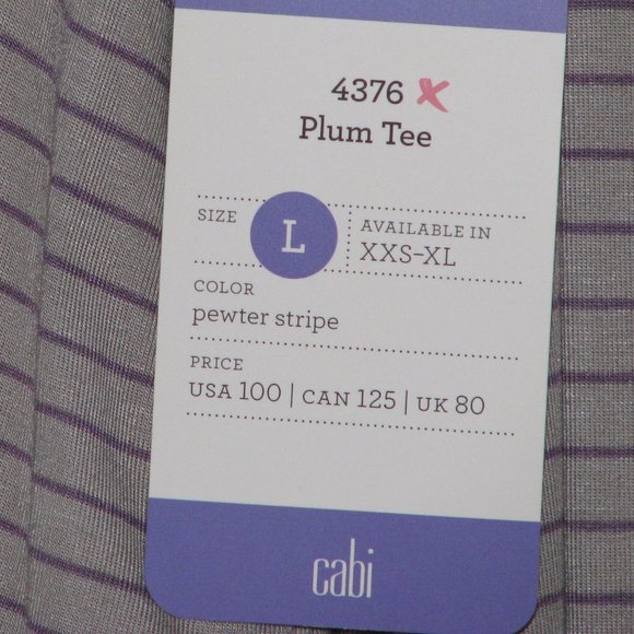 CAbi "Plum" Tee - Picture 2 of 2